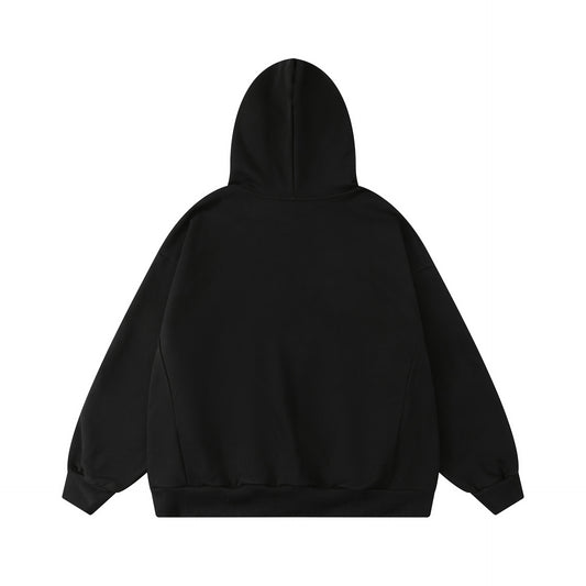 FEAR OF GODS ESSENTIALS NYLON FLECE BLACK HOODIE