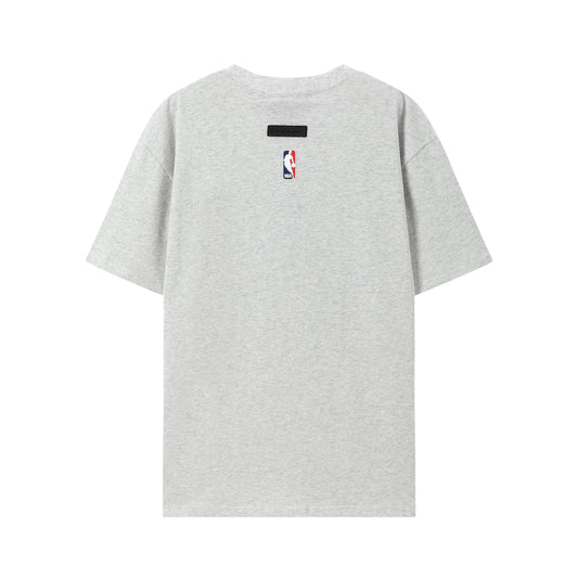 FEAR OF GODS ESSENTIALS NBA HAWKS GREY TEE
