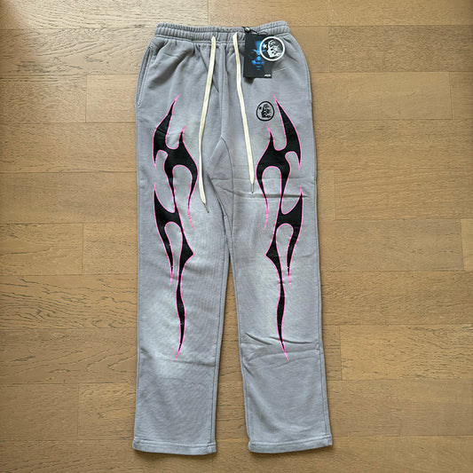HELLSTAR FUTURE FLAME GREY-PINK PANTS