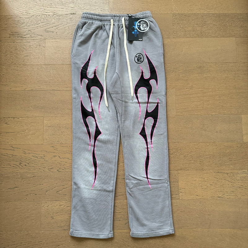 HELLSTAR FUTURE FLAME GREY-PINK PANTS