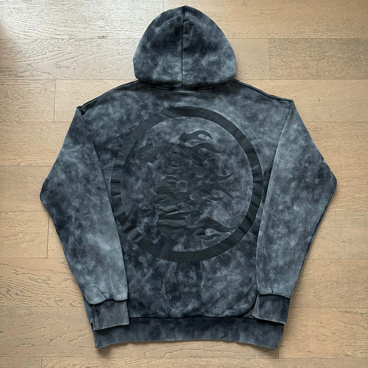 HELLSTAR FULL WASHED GREY HODDIE