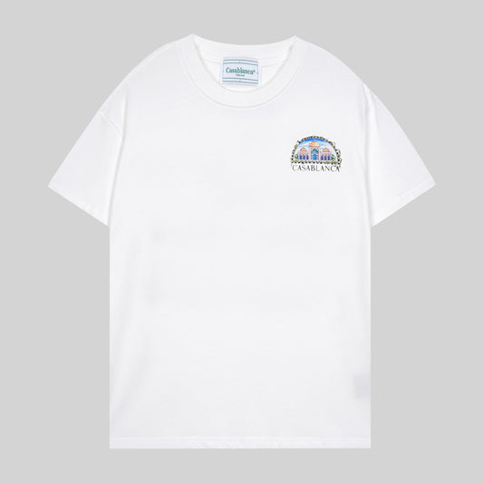 CASABLANCA VUE DE DAMAS WHITE T-SHIRT