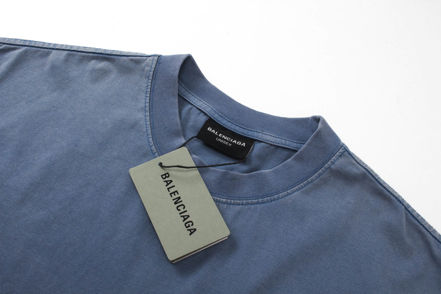 BALENCIAGA BACK BLUE T-SHIRT