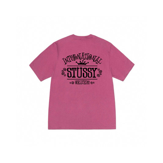 STUSSY INTERNATIONAL PINK T-SHIRT