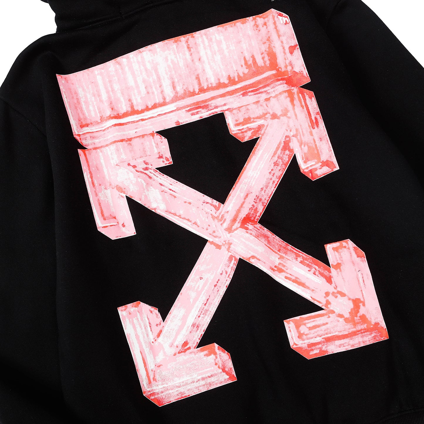OFF WHITE ARROW RED AND BLACK HOODIE