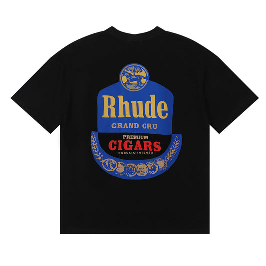 RHUDE GRAND CRU BLACK T-SHIRT