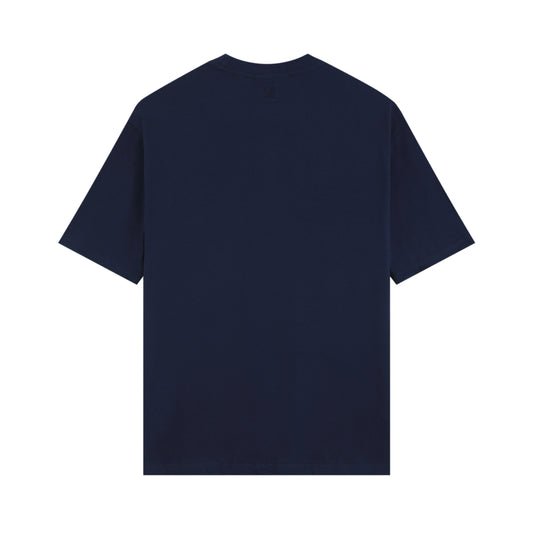 AMI PARIS BASIC DARK BLUE T-SHIRT