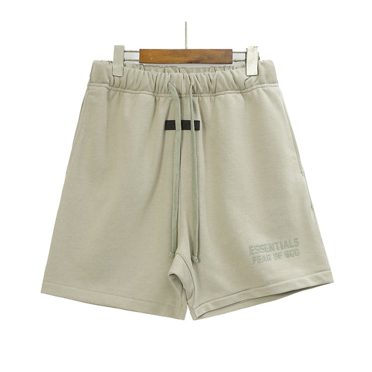 FEAR OF GODS ESSENTIALS BASIC OLIVE SHORT