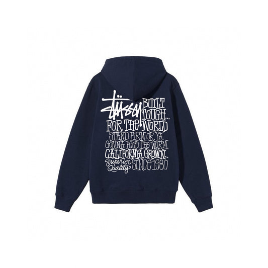 STUSSY CALIFORNIA GROWN BLUE HOODIE