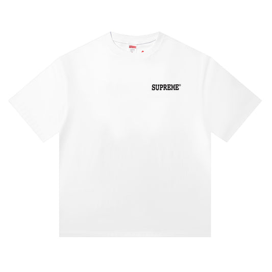 SUPREME PATCHWORK WHITE T-SHIRT