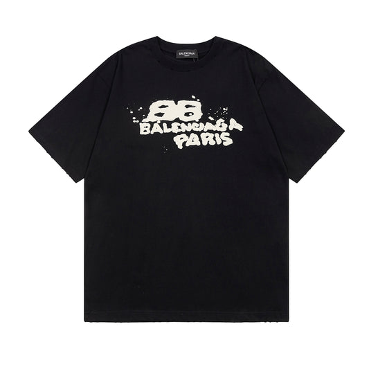 BALENCIAGA HAND DROWN BLACK T-SHIRT