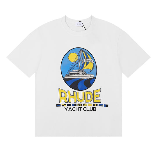 RHUDE YACHT CLUB WHITE T-SHIRT