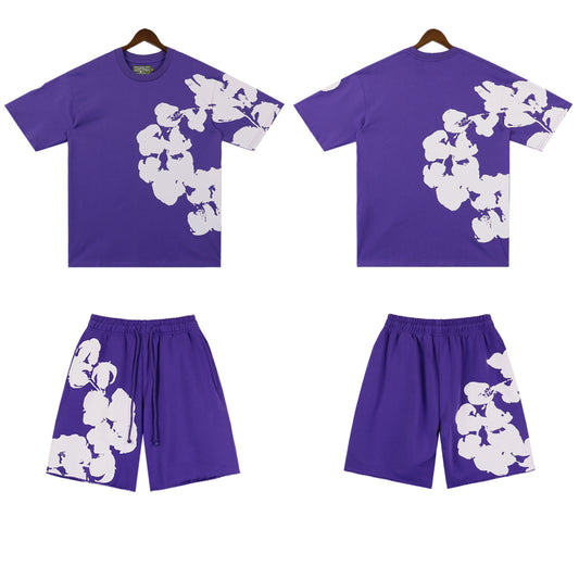 DENIM TEARS PURPLE TRACKSUIT BIG COTTON WREATH