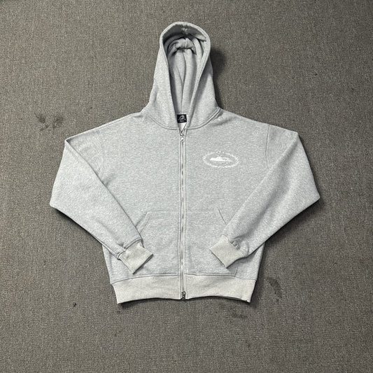 CORTEIZ ROYALE GREY ZIP HOODIE