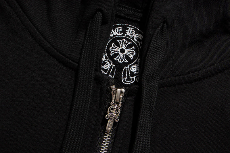 CHROME HEARTS LOS ANGELES ZIP BLACK HOODIE