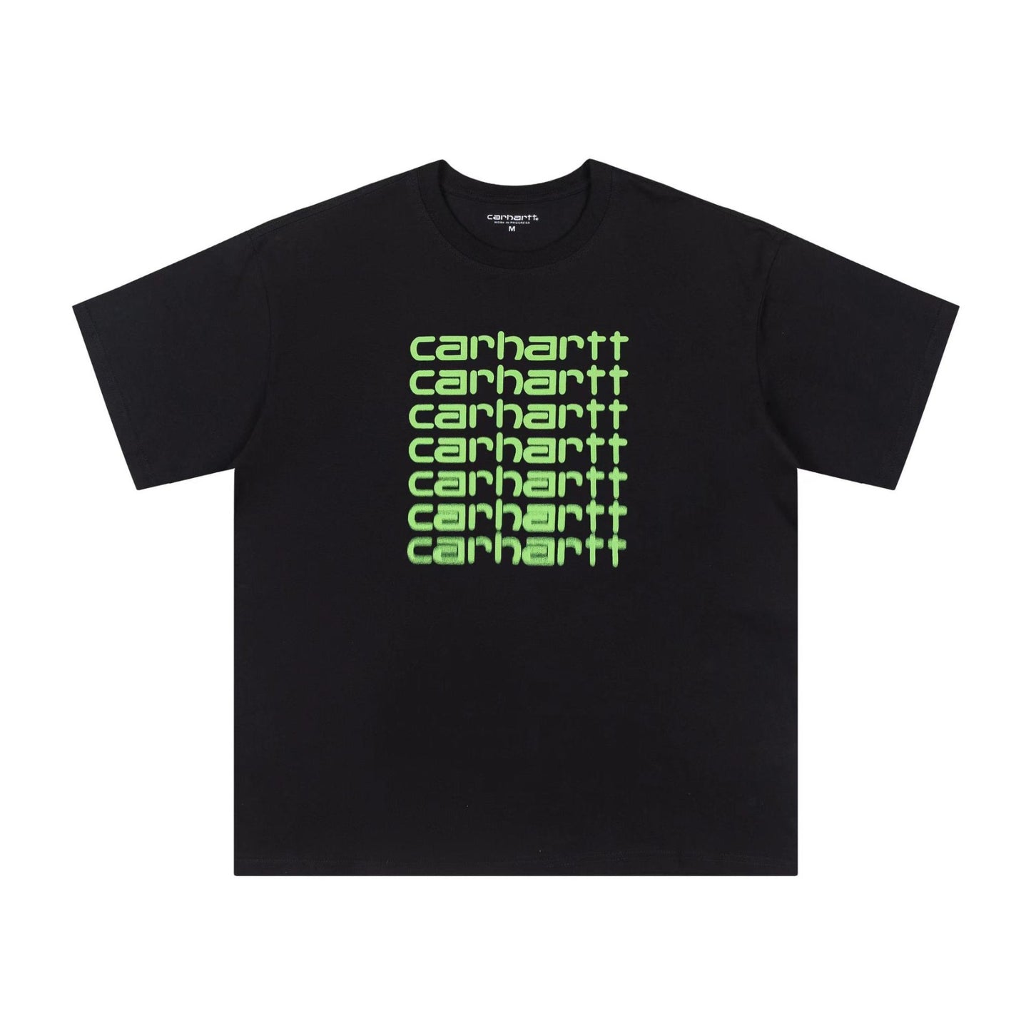 CARHARTT WIP BLACK AND GREEN TEE
