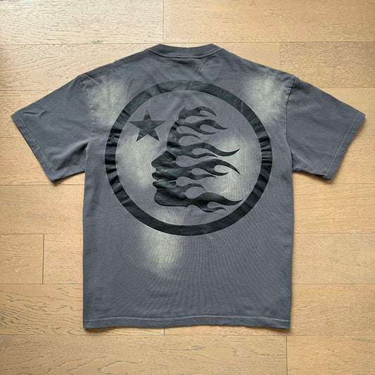 HELLSTAR SPORT CORE LOGO GREY-GREEN T-SHIRT