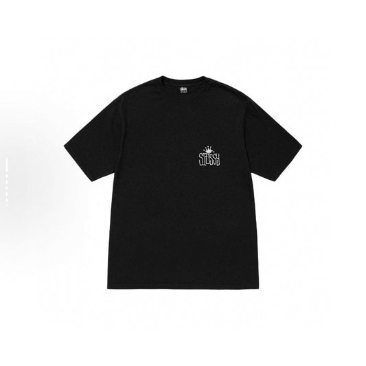 STUSSY THE CREW BLACK T-SHIRT