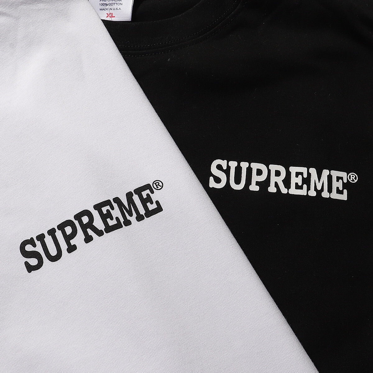 SUPREME PATCHWORK BLACK T-SHIRT