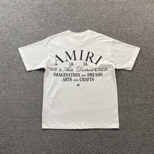 AMIRI ART DISTRICT WHITE T-SHIRT