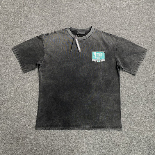 AMIRI CRYSTAL LOUNGE BLACK WASHED T-SHIRT