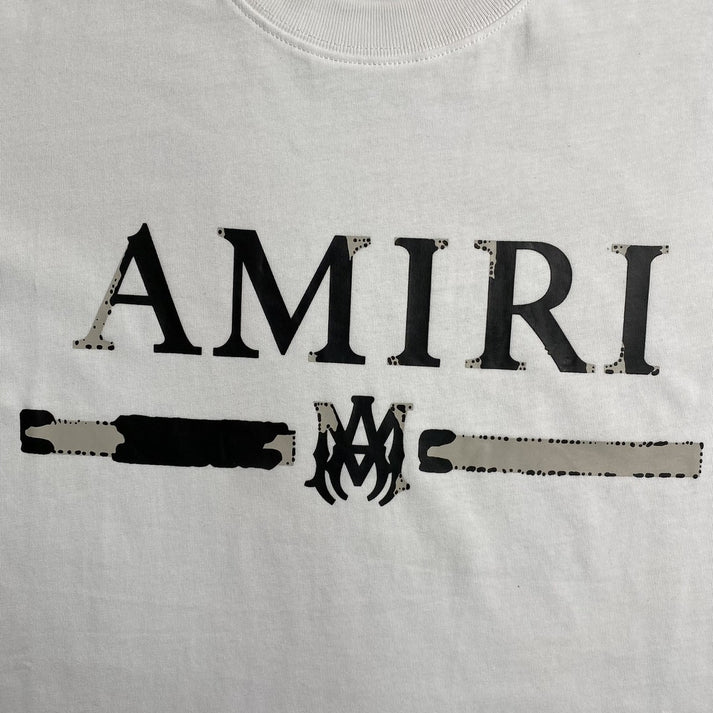 AMIRI MA BAR LOGO WHITE T-SHIRT