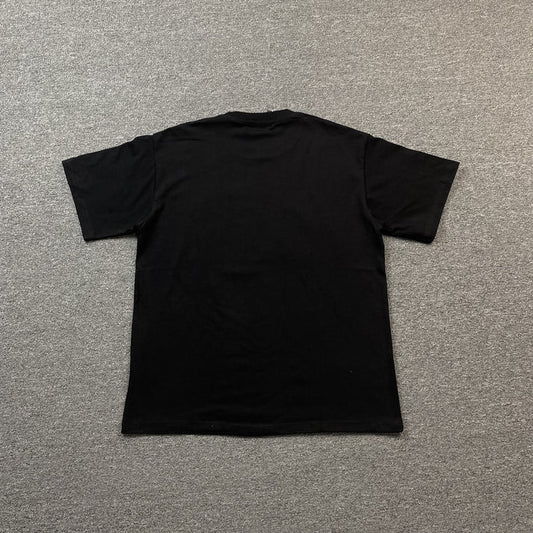 AMIRI STAGGERED LOGO FULL BLACK T-SHIRT
