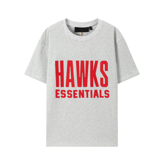 FEAR OF GODS ESSENTIALS NBA HAWKS GREY TEE