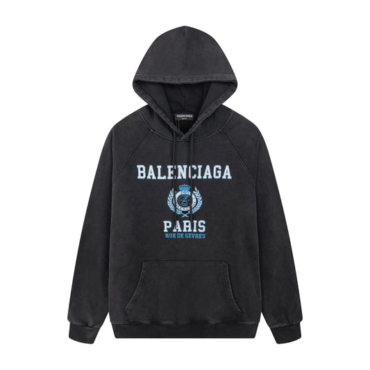 BALENCIAGA RUE DE SEVRES WASHED HOODIE