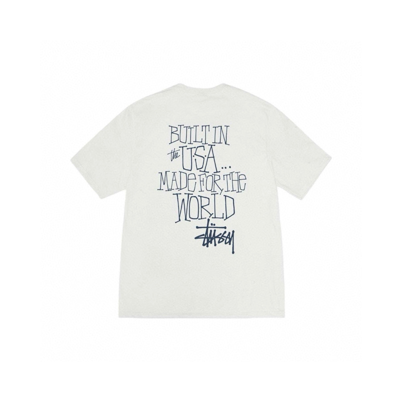 STUSSY BUILT IN USA WHITE T-SHIRT