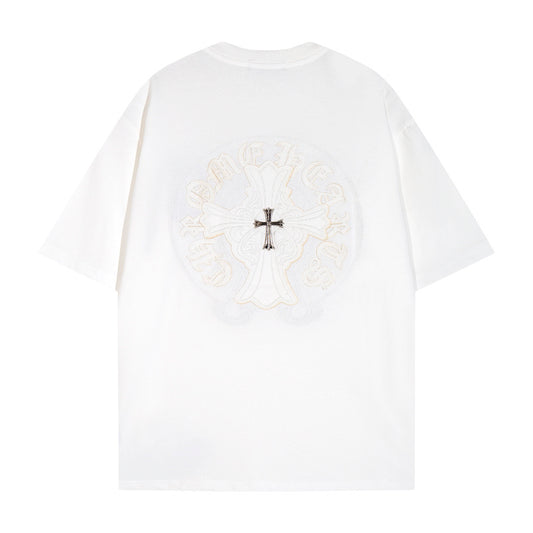 CHROME HEARTS RELIEVED LOGO WHITE T-SHIRT