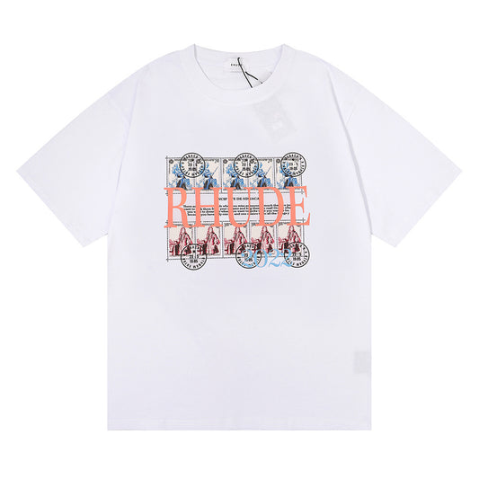 RHUDE COCONUT TREE WHITE T-SHIRT