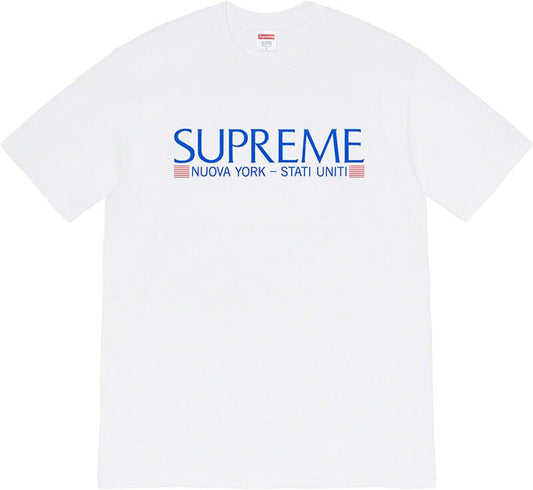 SUPREME NUOVA YORK WHITE T-SHIRT