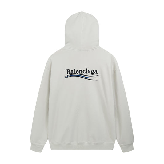 BALENCIAGA BASIC LINE WHITE  HOODIE