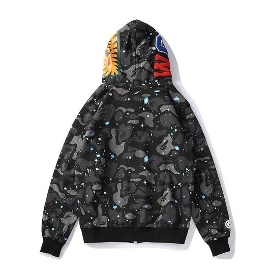 BAPE MGM REFLECTIVE BLACK ZIP HOODIE