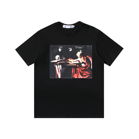 OFF WHITE CARAVAGGIO BLACK T-SHIRT