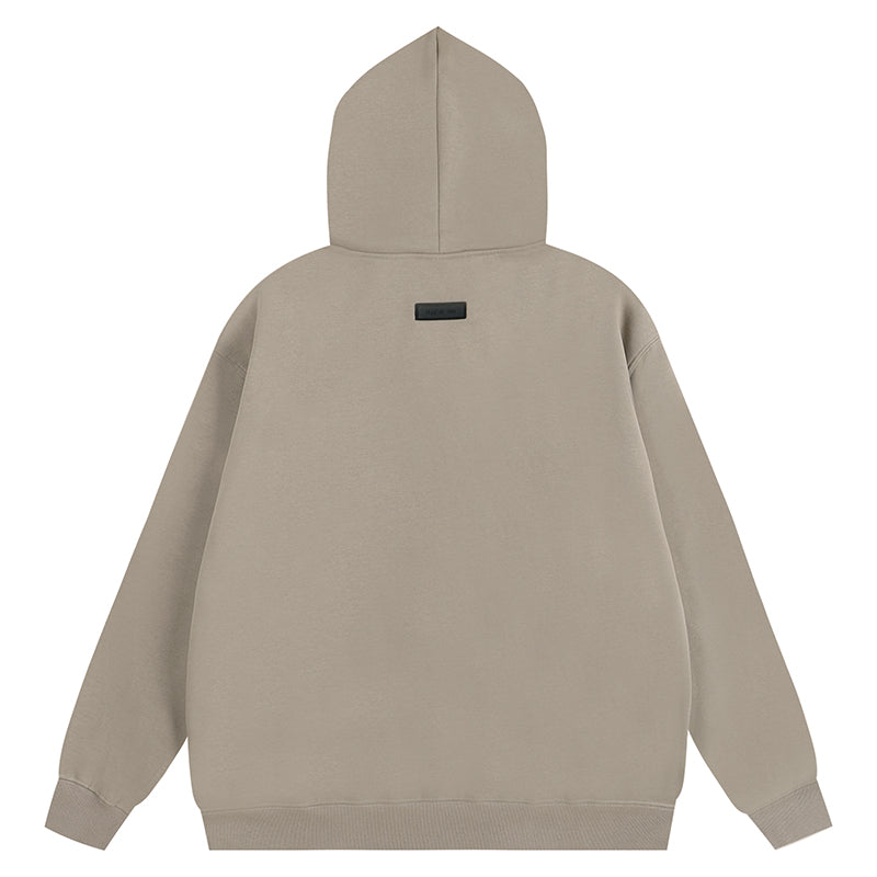 FEAR OF GODS ESSENTIALS CLOUD DANCER HOODIE LIGHT BROWN