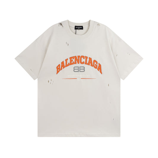 BALENCIAGA MAISON FOUNDE WHITE T-SHIRT