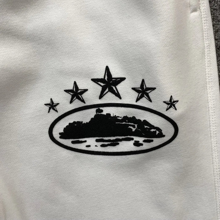 CORTEIZ ALCATRAZ 5 STARS WHITE PANTS