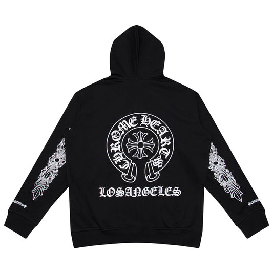 CHROME HEARTS LOS ANGELES ZIP BLACK HOODIE