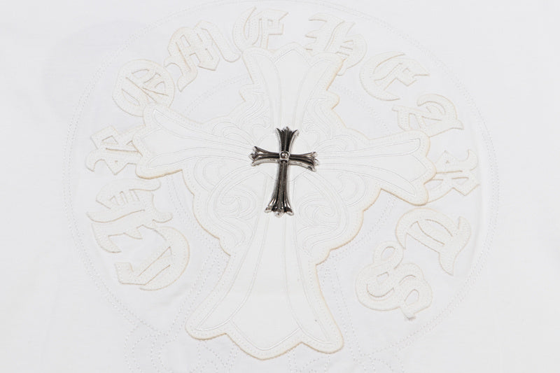 CHROME HEARTS RELIEVED LOGO WHITE T-SHIRT