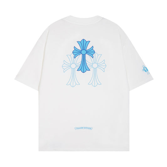 CHROME HEARTS TRIPLE CROSS WHITE T-SHIRT