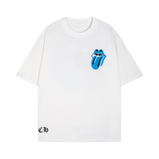 CHROME HEARTS ROLLING STONES WHITE T-SHIRT