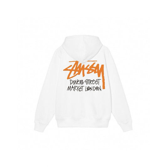 STUSSY DOVER STREET WHITE HOODIE