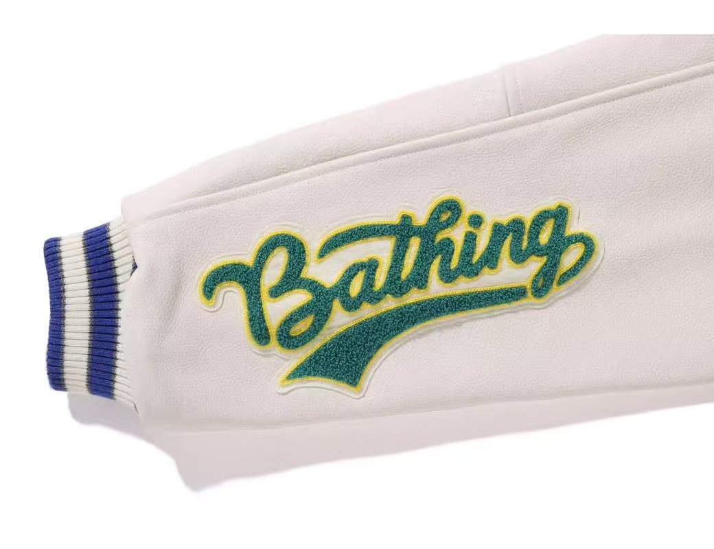 BAPE BLUE VARSITY JACKET