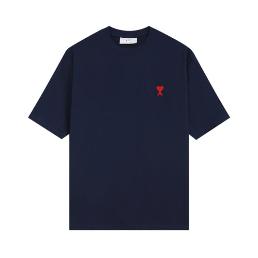AMI PARIS BASIC DARK BLUE T-SHIRT
