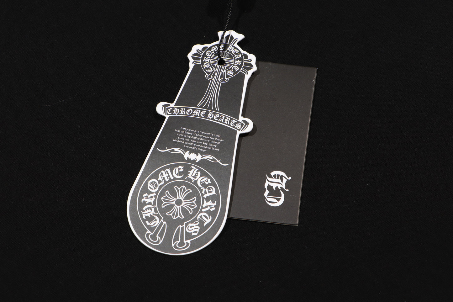 CHROME HEARTS PINK CROSS BLACK T-SHIRT