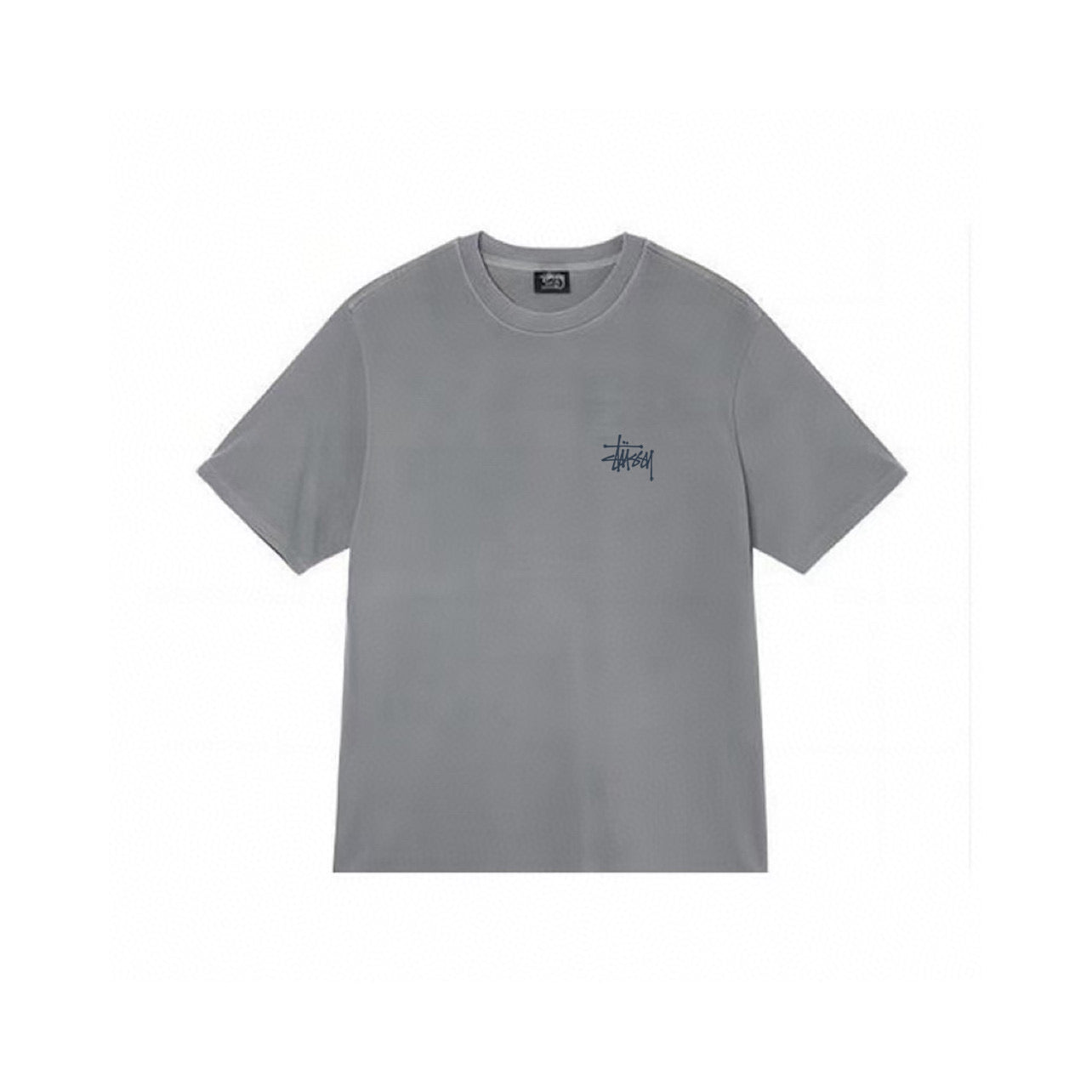 STUSSY BUILT IN USA GREY T-SHIRT
