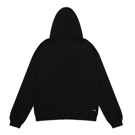 AMIRI STRAGGERED BLACK HOODIE