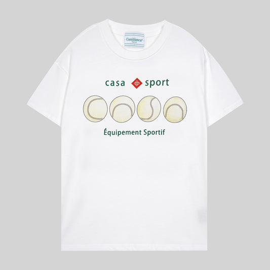CASABLANCA CASASPORT WHITE T-SHIRT